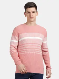 t-base Striped Cotton Pullover