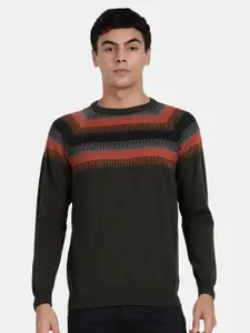 t-base Striped Cotton Pullover