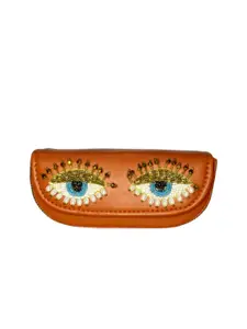 Vdesi Women Eyes Embroidered Sunglasses Case