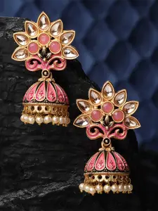 KARATCART Contemporary Jhumkas Earrings