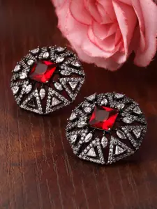 KARATCART Contemporary Cubic Zirconia Studs Earrings