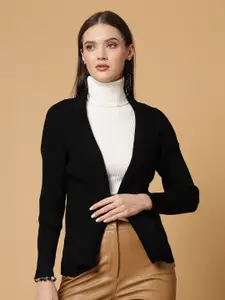 Mafadeny Women Long Sleeves Open Front Longline Shrug