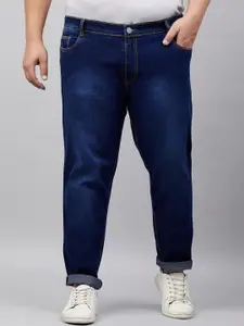 STUDIO NEXX Men Plus Size Slim Fit Mid-Rise Light Fade Stretchable Jeans