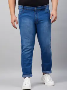 STUDIO NEXX Plus Size Men Slim Fit Light Fade Stretchable Jeans