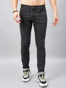 STUDIO NEXX  Men Tapered Fit Clean Look Dark Shade Cotton Jeans