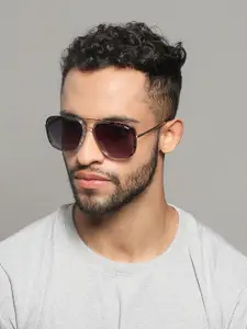 IDEE Men Aviator Sunglasses with UV Protected Lens IDS2912C1SG