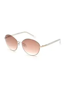IDEE Women Brown Oval Sunglasses With UV Protected Lens