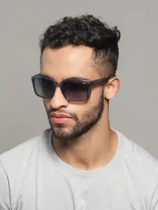 IDEE Men Rectangle Sunglasses with UV Protected Lens IDS2915C4PSG