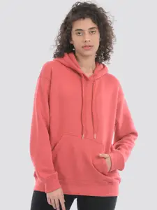 ONEWAY Women Solid Hooded Sweat Shirt