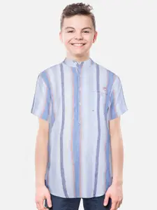 Gini and Jony Boys Multi Stripes Cotton Casual Shirt