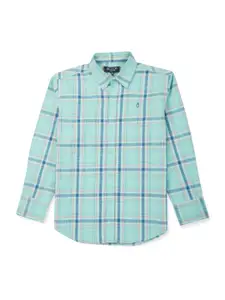 Gini and Jony Boys Checked Opaque Cotton Casual Shirt
