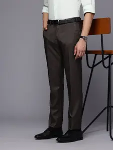 Raymond Men Checked Slim Fit Formal Trousers