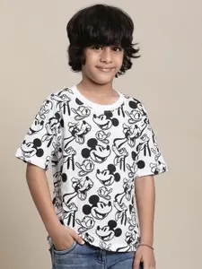 Kids Ville Mickey & Friends Boys Printed Pure Cotton T-Shirt