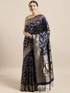 Sangria Woven Design Zari Sarees