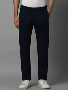 Allen Solly Men Slim Fit Mid-Rise Textured Regular Trousers