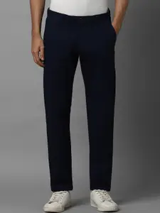 Allen Solly Men Slim Fit Mid-Rise Textured Regular Trousers