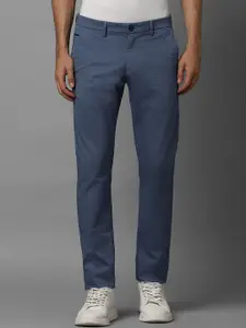 Allen Solly Men Slim Fit Mid-Rise Textured Regular Trousers