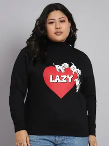 BEYOUND SIZE - THE DRY STATE Plus Size 101 Dalmatians Printed Fleece Sweatshirt