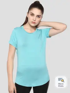 NIVIA Striped Round Neck Sports Slim Fit T-shirt