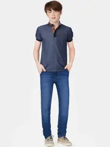 Gini and Jony Boys Mid-Rise Clrean Look Cotton Jeans