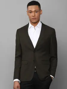 Allen Solly Slim-Fit Notched Lapel Collar Single-Breasted Formal Blazer