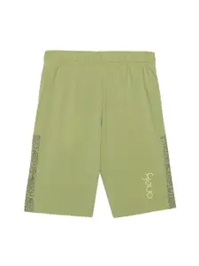 one8 x PUMA Boys Green Training or Gym Sports Shorts