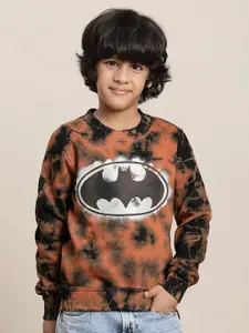 Kids Ville Boys Batman Printed Round Neck Cotton Sweatshirt