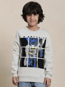Kids Ville Batman Printed Round Neck Sweatshirt