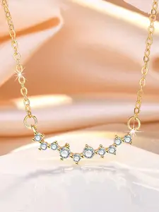 Jewels Galaxy Brass Gold-Plated Necklace