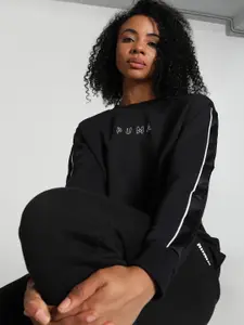 Puma Style Cat High-Neck Cotton Relaxed Fit Sweatshirt