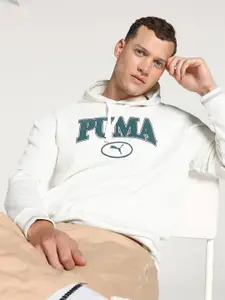 Puma Squad Logo Printed Hooded Sweatshirt