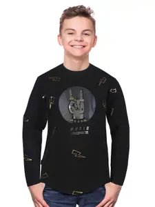 Gini and Jony Boys Graphic Printed T-shirt