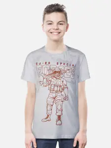 Gini and Jony Boys Graphic Printed Cotton T-shirt