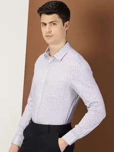 INVICTUS Original Slim Fit Micro Ditsy Printed Pure Cotton Formal Shirt