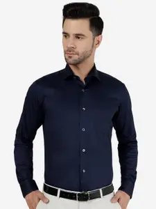 METAL Spread Collar Cotton Slim Fit Formal Shirt