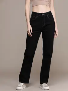 The Roadster Life Co. Women High-Rise Straight Fit Stretchable Jeans