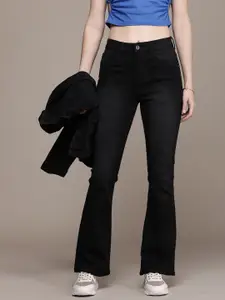 The Roadster Life Co. Women Flared High-Rise Stretchable Jeans