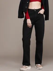 The Roadster Life Co. Women Straight Fit High Rise Stretchable Jeans