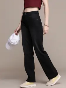 The Roadster Life Co. Women Straight Fit High Rise Stretchable Jeans