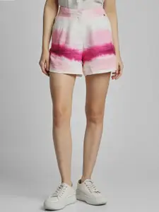 Allen Solly Woman Ombre Printed Mid Rise Shorts