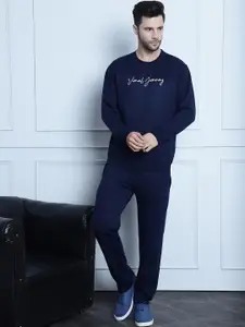 VIMAL JONNEY Printed Round-Neck Sweatshirt With Trouser