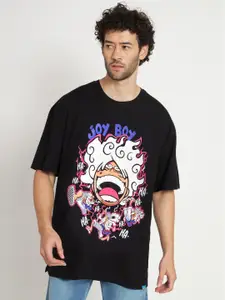 COMICSENSE One Piece Anime Warrior of Liberation Printed Cotton Oversized T-shirt