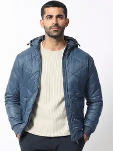 RARE RABBIT Men Parco Puffer Hooded Quilted Jacket