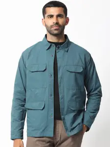 RARE RABBIT Men Feliu Tailored Fit Spread Collar Jacket