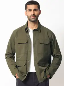 RARE RABBIT Men Feliu Tailored Fit Spread Collar Jacket