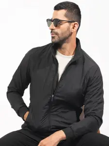 RARE RABBIT Men Cerno Puffer Mock Collar Jacket