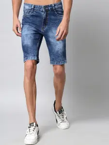 STUDIO NEXX Men Regular Fit Mid-Rise Cotton Denim Shorts
