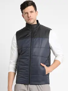 Dennis Lingo Colourblocked Quilted Jacket