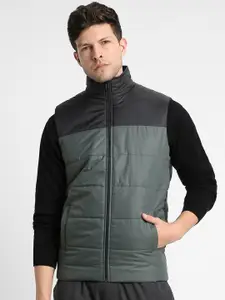 Dennis Lingo Colourblocked Quilted Jacket