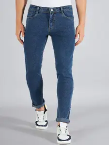 STUDIO NEXX Men Slim Fit Clean Look Mid-Rise Stretchable Jeans